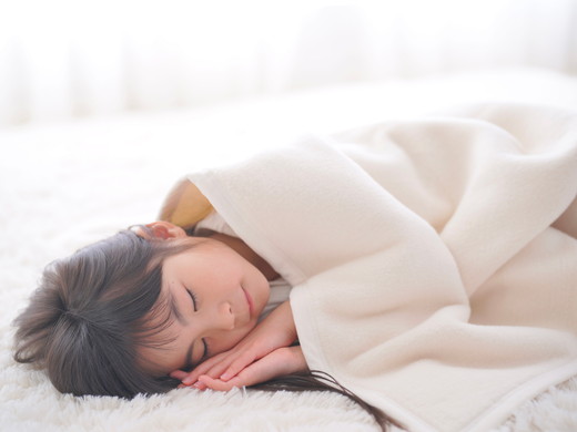 ジュニア綿毛布 (オーガニック綿使用)・毛布の町泉大津市産 [1598]