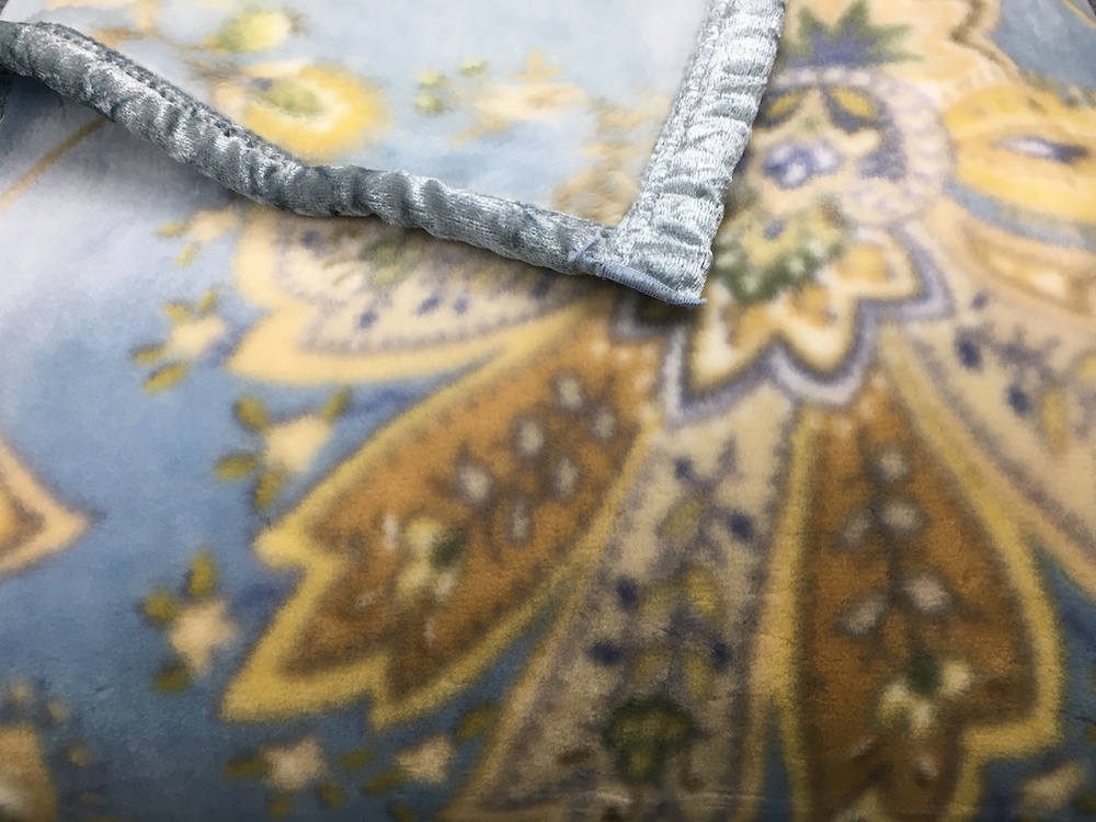 日本製 アクリル マイヤー毛布 シングル ブルー 1枚 (新合繊ニューマイヤー毛布) 1196BL [3618]