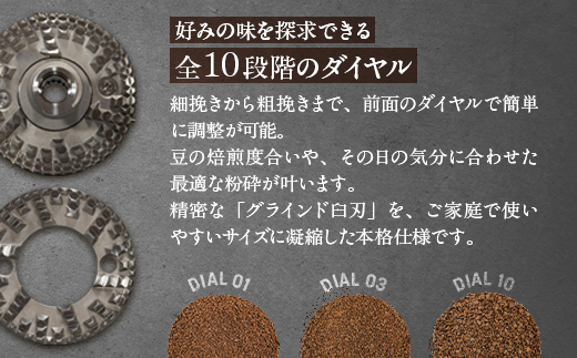 みるっこ 本格派コーヒーミル プロの技をご家庭でも《みるっこ／黒》[3888]