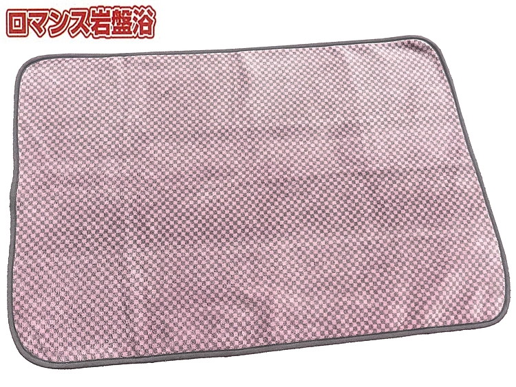 『ロマンス岩盤浴』　マイヤーひざ掛け毛布　70×100cm　ピンク　　33107310