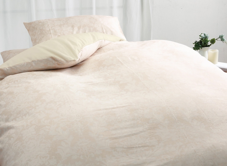 丸洗いOK [ゆったり シングル] 綿100% ふとんカバー掛・敷・枕3点セット 55305602BE [3406]