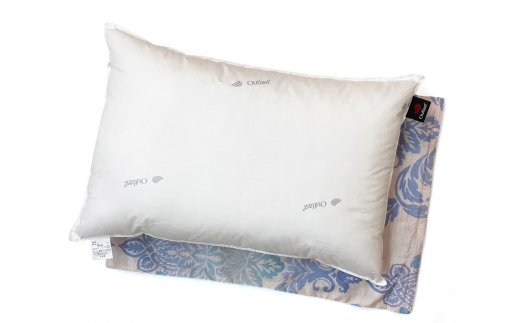 肌温度調整 アウトラストウオッシャブル枕(35×50cm)1個 枕カバー ブルー2枚(グラード柄) [2293]