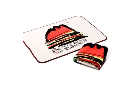 泉大津製 絵画毛布 ひざかけ 糸井忠晴「山河」 [0751]