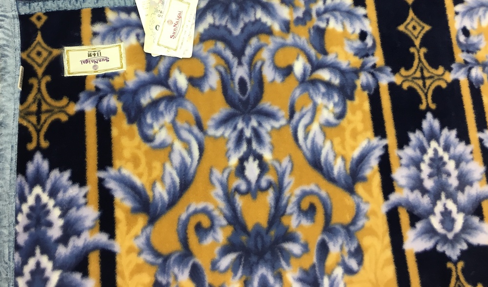 日本製 アクリル マイヤー毛布 シングル ブルー 1枚 (ニューマイヤー毛布)N-MO508BL [2706]