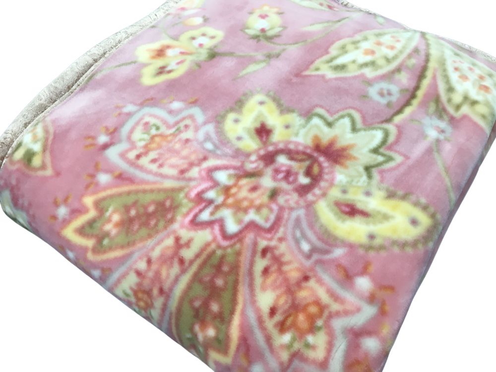 日本製 アクリル マイヤー毛布 シングル ピンク 1枚 (新合繊ニューマイヤー毛布) 1196PI [3617]