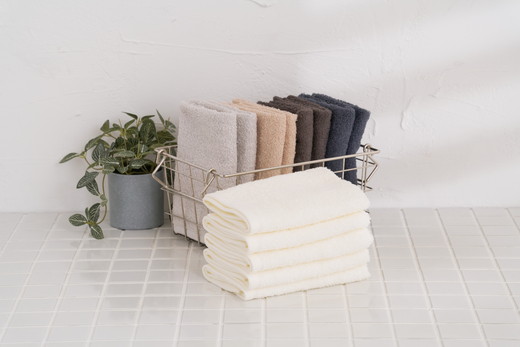 【泉州タオル】おしぼりタオル 5枚セット（同色） ｜ ハンドタオル ウォッシュタオル 大判 ハンカチ 厚手 吸水 汗拭き タオル キッチン お手拭き ゲストタオル 無地 綿100% 日本製 セット まとめ買い ※離島への配送不可