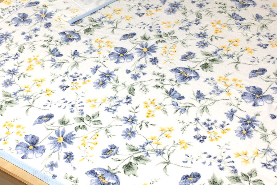 日本製 タオルケット シングル 140×190cm 1枚 N-MT-942 ブルー [4747]