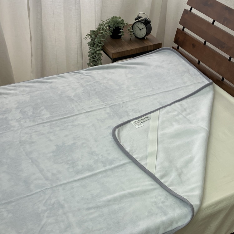 【訳あり】丸洗いOKあったか綿敷毛布（綿マイヤー）ダブル SH-36905PW