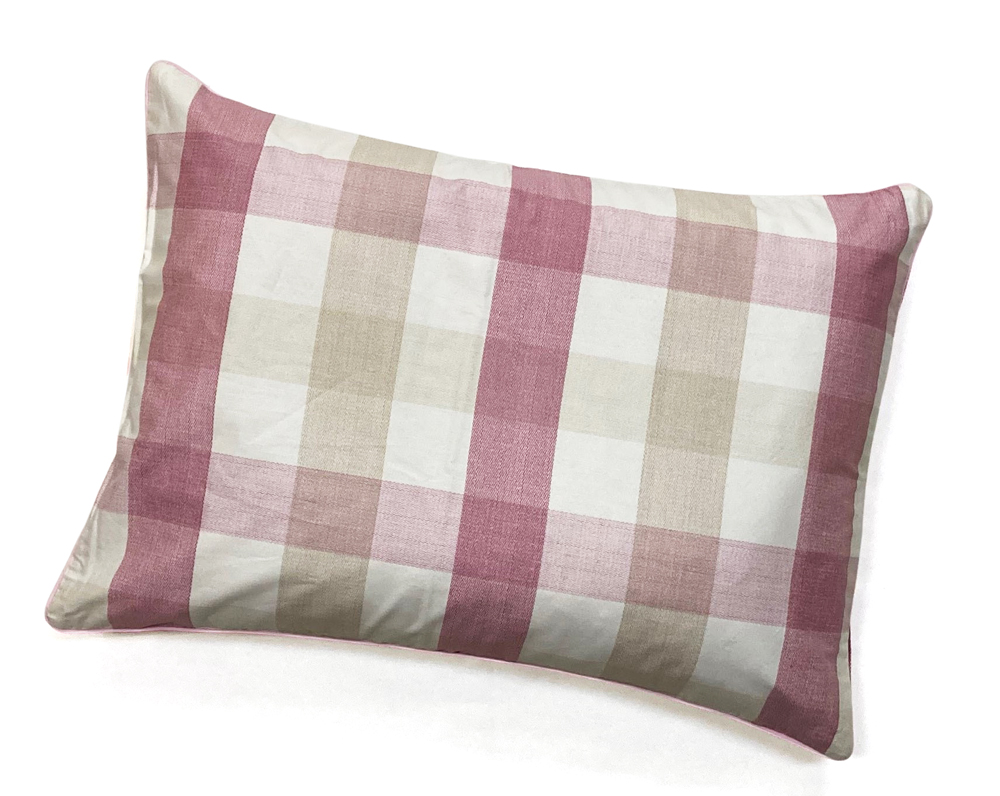 肌温度調整 アウトラストウオッシャブル枕(35×50cm)1個 枕カバー ピンク2枚(マドラス柄) [2296]
