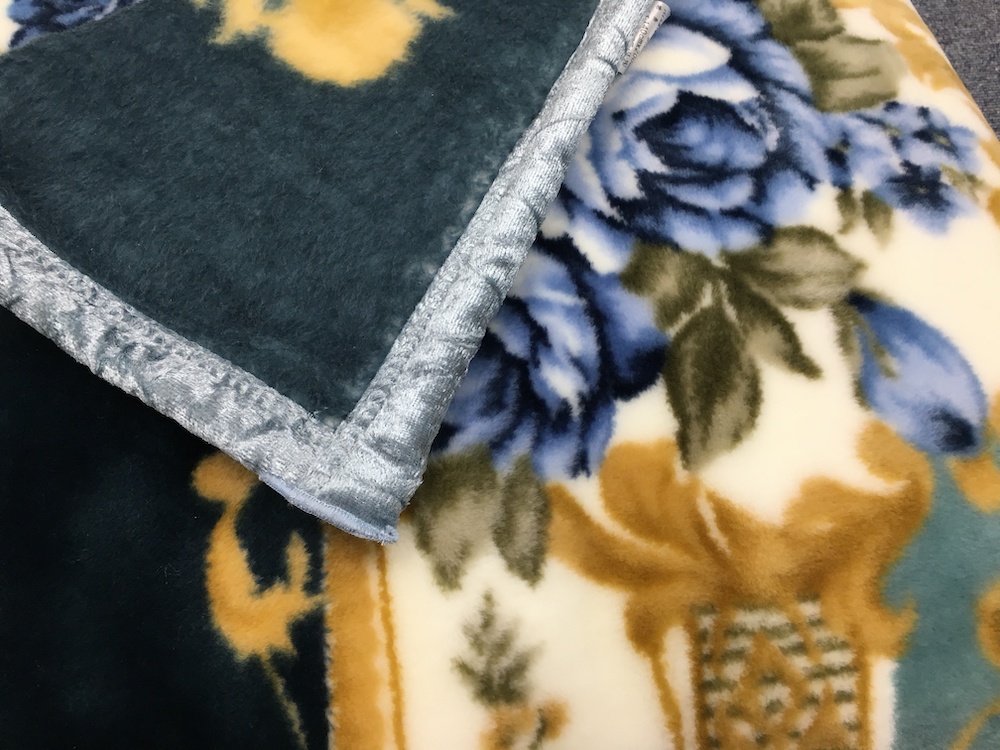 日本製 アクリル マイヤー毛布 シングル ネイビー 1枚 (新合繊ニューマイヤー毛布) 1194NB [3614]