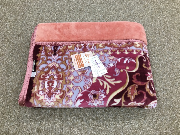 日本製 マイヤー毛布 シングル (2枚合わせ毛布) 1枚 ピンク N-M-3702PI [3658]