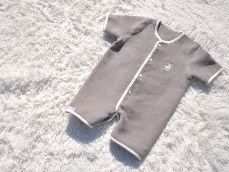 綿毛布 半袖スリーパー (Mサイズ) 2way仕様で暖か ブラウン 毛布の町 (泉大津産) sleeper-hs [3360]