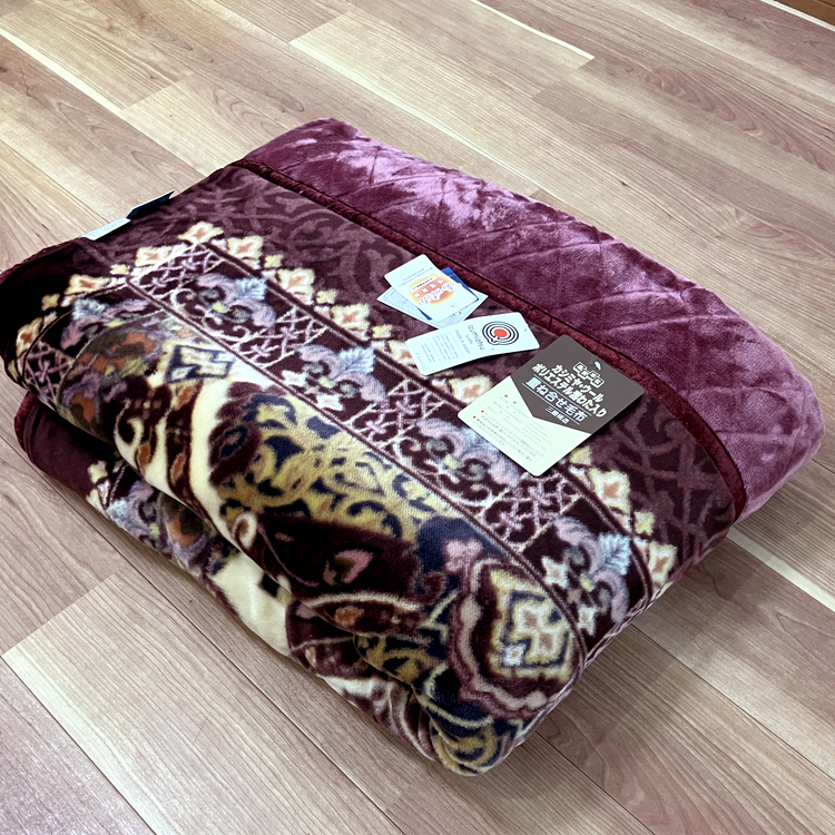 カシミヤ・ウール混わた入り マイヤー毛布 シングル 1枚 N-CAK-161