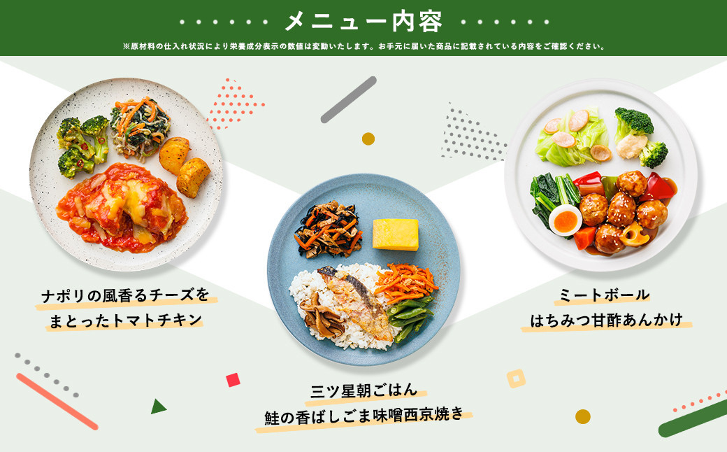 三ツ星ファームおかずプレート 7食セット