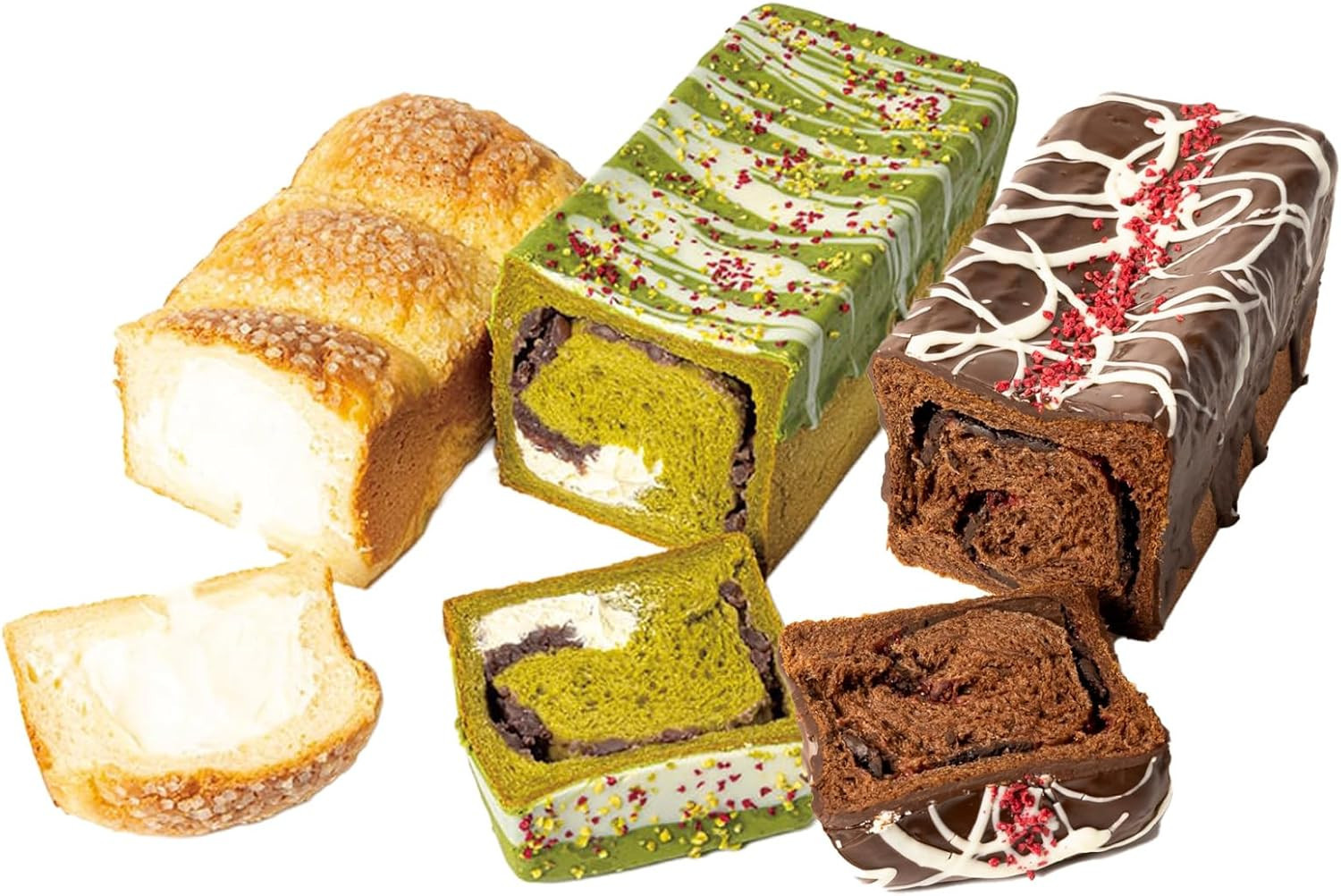 高級食パン 3種3本 食べ比べセット プレミアムシリーズ（4種のチーズ＆ザクザクシュガー食パン／抹茶あずき＆マスカルポーネ食パン／どっぷり贅沢チョコ食パン）3本セット チーズ 抹茶 チョコ