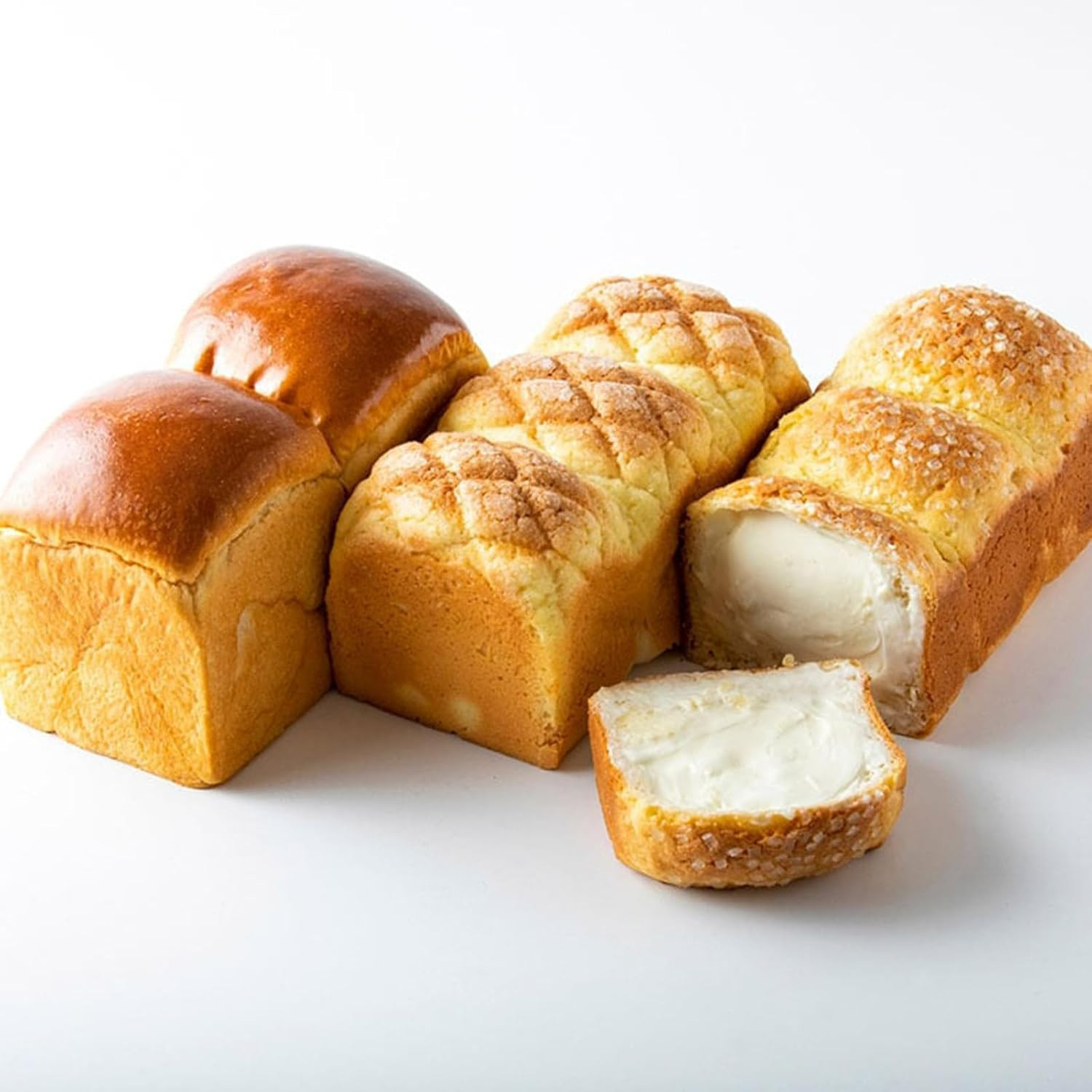 高級食パン 高級金賞食パン3種3本セット（山型／メロン／チーズ）