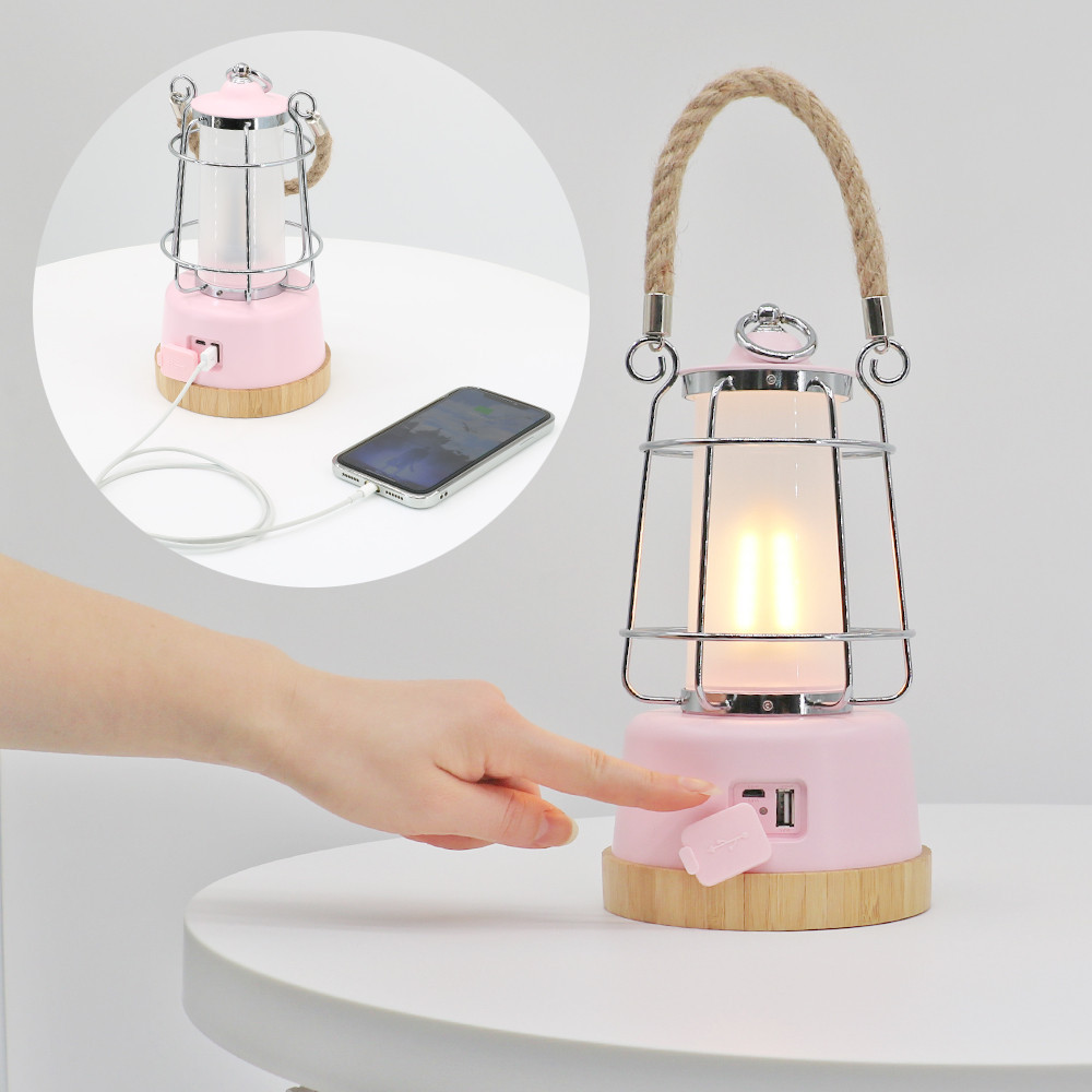 LEDランタン 調光 乾電池＆充電兼用 最長75H点灯 電球色 昼光色 明るさ調節 無段階調整 充電式ランタン  DS-8E-SPK