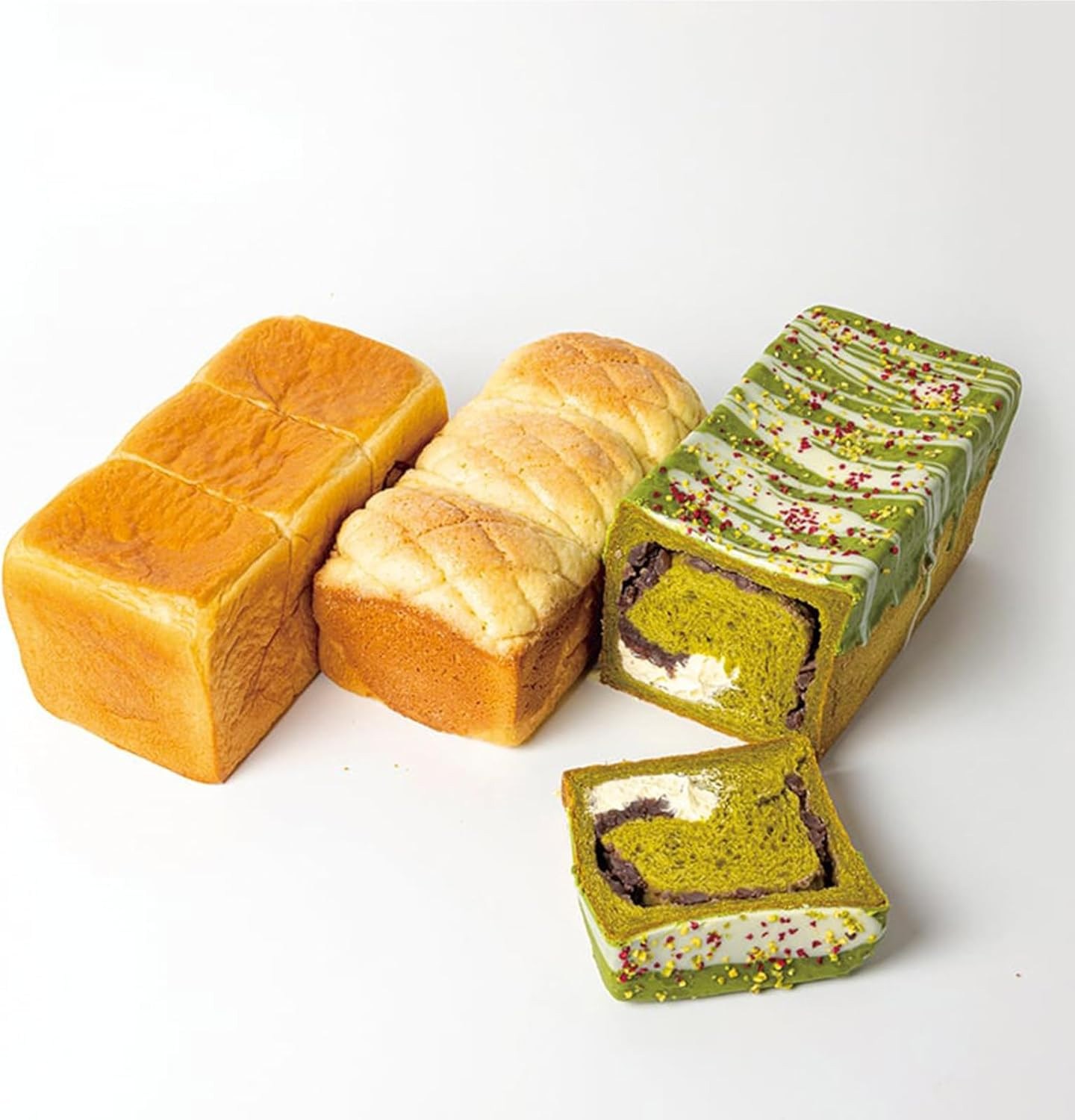 高級食パン 3種3本 食べ比べセット プレミアムシリーズ（角型食パン／メロン食パン／抹茶あずき＆マスカルポーネ食パン）3本セット 角型 メロン 抹茶