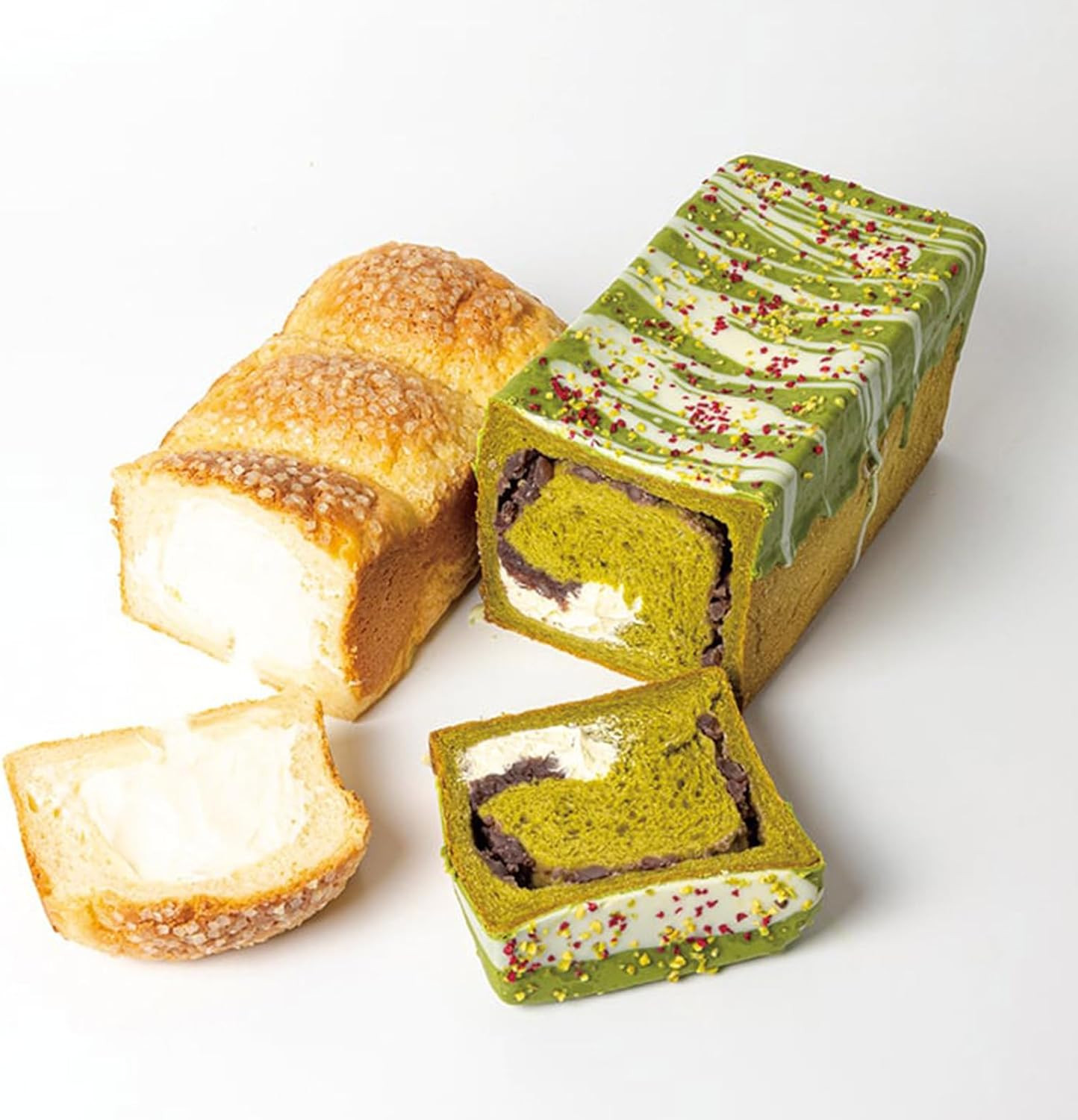 高級食パン プレミアムシリーズ 食パン 2本セット（チーズ／抹茶あずき＆マスカルポーネ）