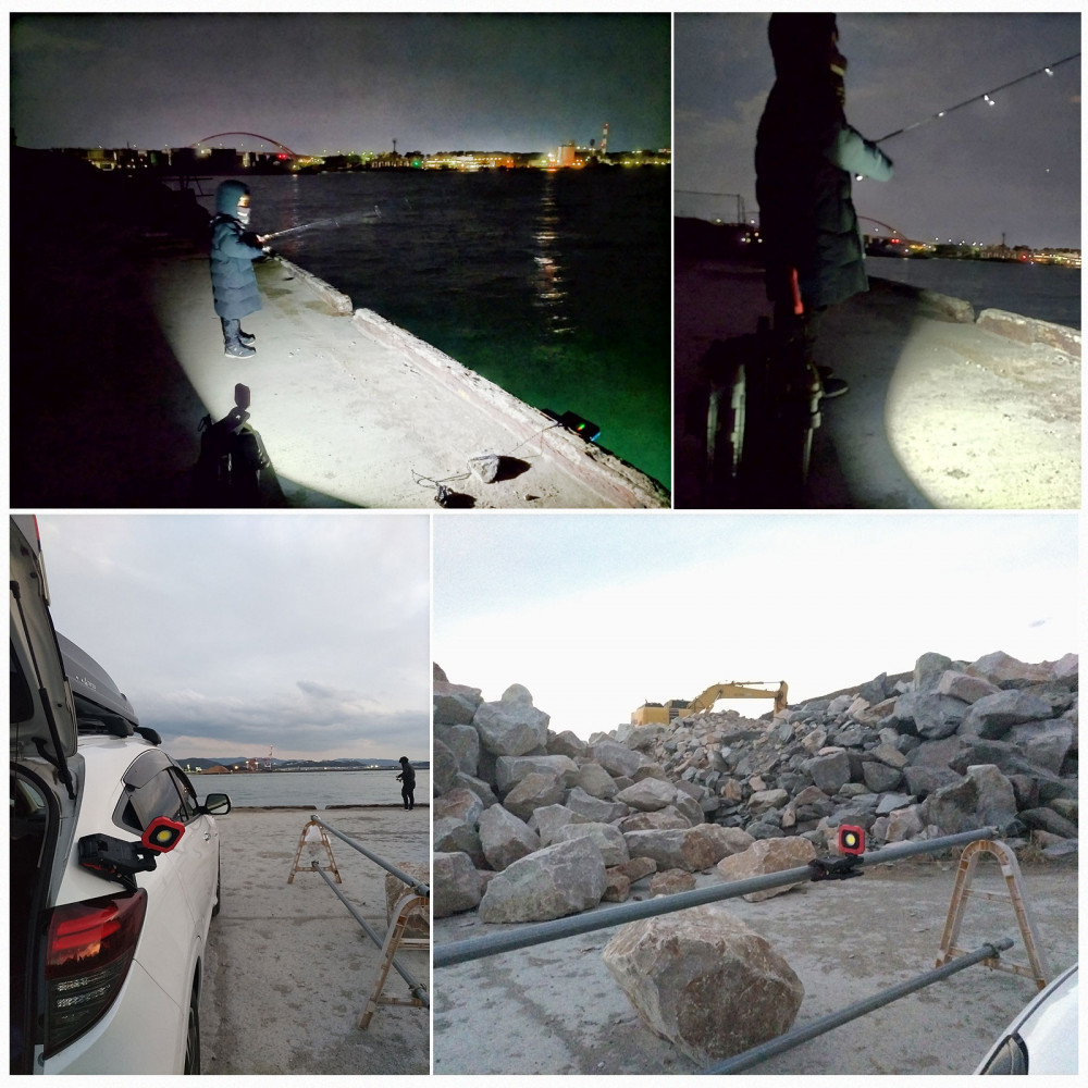 クリップ型 充電式LEDライト 角度調整自由 強力マグネット付 1600LM CrocoCLipLight 挟むライト YC-1600M　