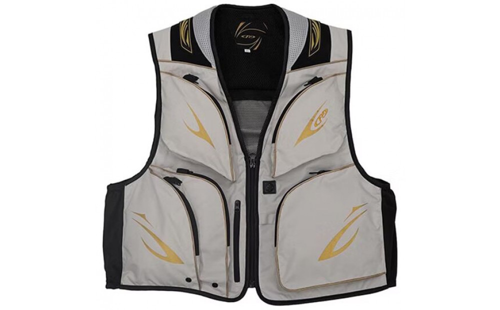 鮎ベストFP-5181＜カラー：ブラック×ゴールド　サイズ：3L＞