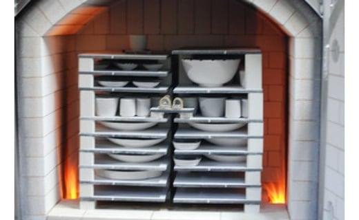 色絵 青もみじ紋大鉢【水間焼伏原窯】