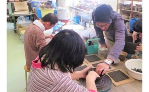 【手作り】陶器製箸置き・お皿＆布製ポーチセット