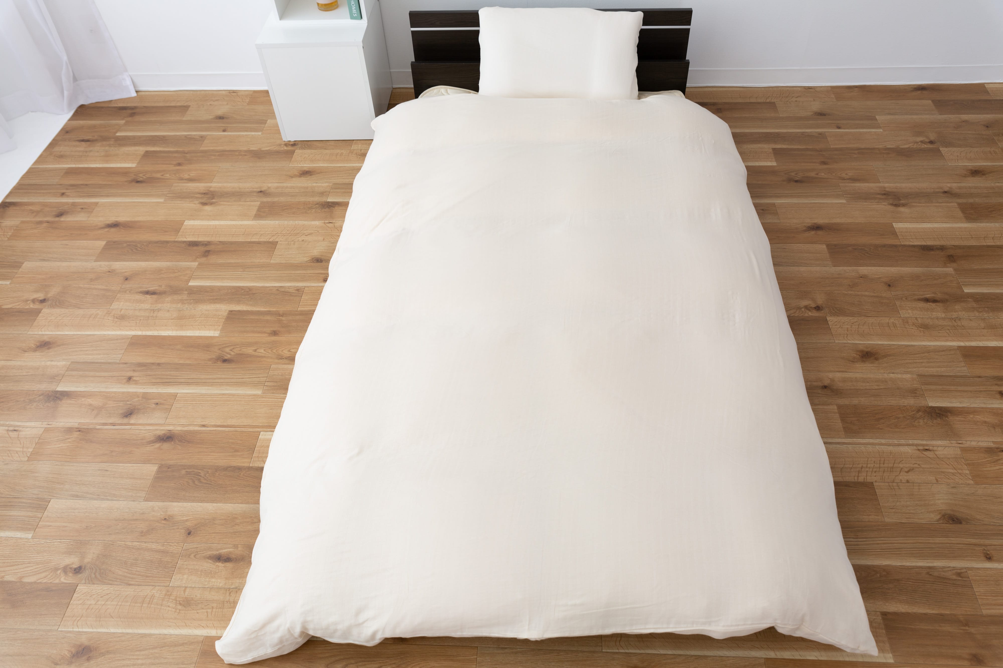 日本製「和晒し」ダブルガーゼ掛け布団カバー（ベージュ）ダブルサイズ