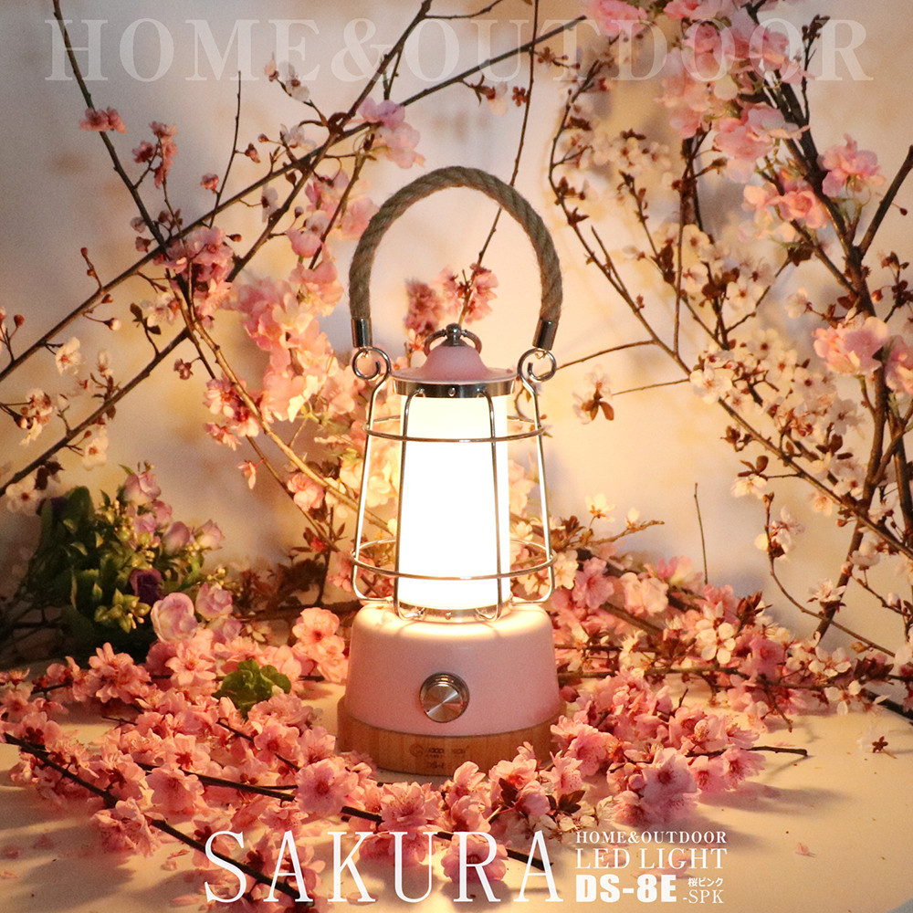 LEDランタン 調光 乾電池＆充電兼用 最長75H点灯 電球色 昼光色 明るさ調節 無段階調整 充電式ランタン  DS-8E-SPK