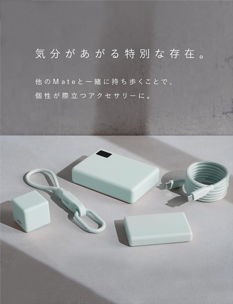 CIO 充電器 小型 急速充電 コンセント タイプC iPhone iPad Mate Charger 003 カームブルー｜小型 軽量 おしゃれ 便利 [2701]