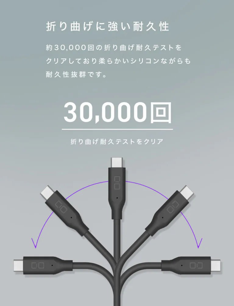 CIO スパイラルシリコンケーブル CtoC 1m (シェルピンク)｜Type-Cケーブル ケーブル 充電 iPhone スマホ スマートフォン iPad タブレット ノートPC [2557]