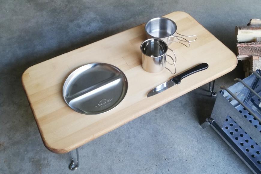 トーストテーブル SSサイズ(天然オイル・ウレタン仕上げ)｜新星金属製作所 大阪府 守口市 [0915]