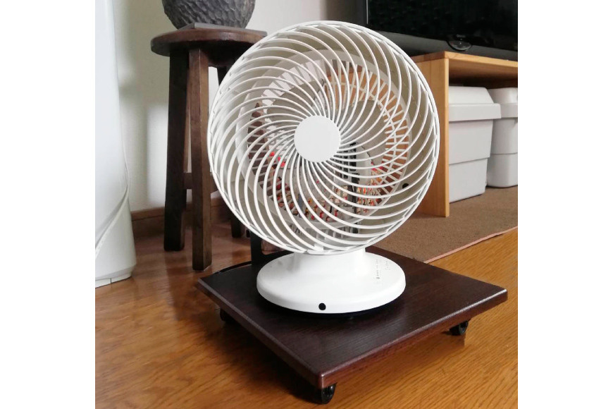 台車 持ち手付き ミニ台車 (ブラウン) 完成品 1台｜新星金属製作所 大阪府 守口市 家具 インテリア 台 花台 移動式 可動式 観葉植物 サーキューレーター キャスター付き コンパクト [0895]