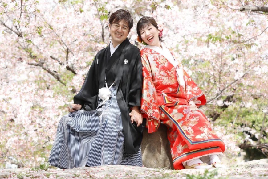 和装ウェディング レンタル衣装 着付け ヘアメイク＋撮影｜おしゃれ工房ワタカベ 大阪府 守口市 メイク 神前式 前撮り 撮影 白無垢 羽織袴 [0705]