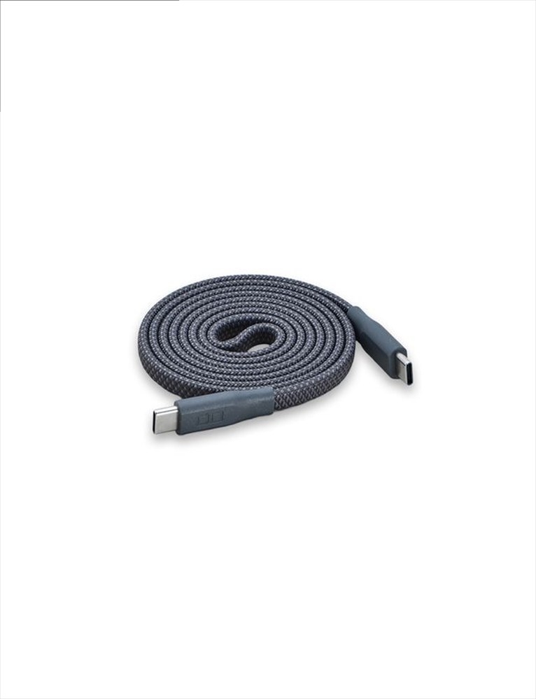 CIO ケーブル Mate Flat Spiral Cable CtoC Type-Cケーブル 充電 iPhone スマートフォン iPad ライトブラック｜小型 軽量 おしゃれ 便利 [2658]