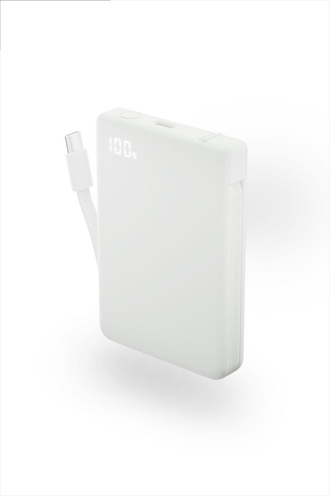 CIO モバイルバッテリー 5000mAh Mate Powerbank 002 ナチュラルホワイト｜小型 軽量 おしゃれ 便利 [2680]