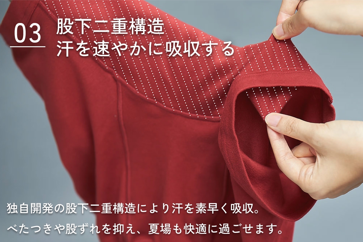 股ずれNOアンダーウェア「SURENA」赤 3Lサイズ 1枚 メンズ 下着 社会の窓あり｜メンズインナーウエア オーギュストケクレ 大阪府 守口市 パンツ 前開き [2519]
