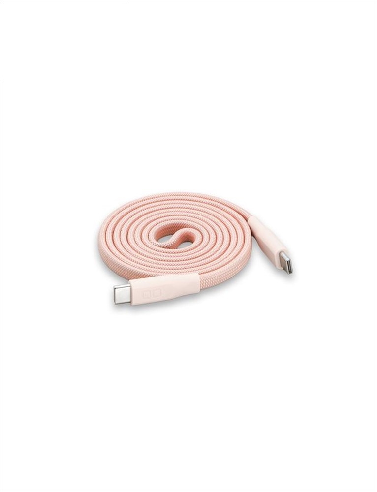 CIO ケーブル Mate Flat Spiral Cable CtoC Type-Cケーブル 充電 iPhone スマートフォン iPad シェルピンク｜小型 軽量 おしゃれ 便利 [2662]
