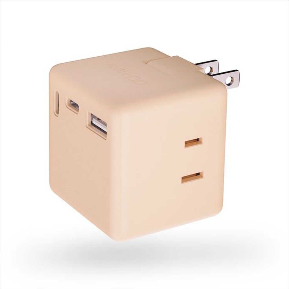 CIO 充電器 電源タップ コンセント マルチタップ 急速充電 USB-C×2 USB-A×1 Mate Tap001 シェルピンク｜小型 軽量 おしゃれ 便利 [2687]