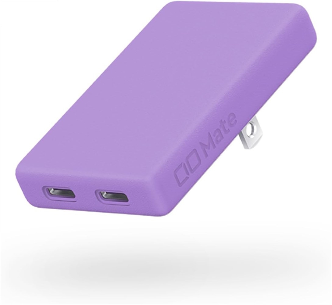 CIO 充電器 小型 急速充電 コンセント タイプC iPhone iPad Mate Charger 003 エアリーパープル｜小型 軽量 おしゃれ 便利 [2702]