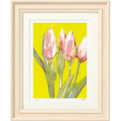 イラスト作家「菜生」アートフレーム〈チューリップG〉花【1675714】