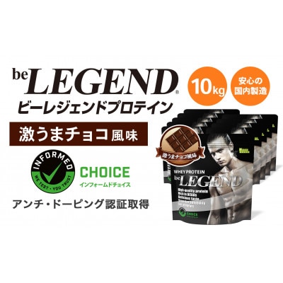 ビーレジェンド WPCプロテイン 激うまチョコ風味 1kg×10袋セット【1586063】