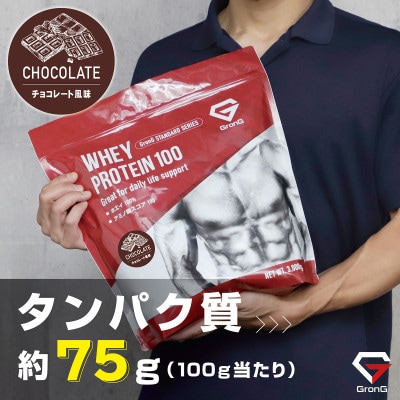 グロング ホエイプロテイン スタンダード ビタミン11種配合 チョコレート風味 3kg【1608456】