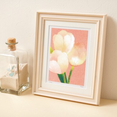 イラスト作家「菜生」アートフレーム〈チューリップA〉花【1675708】