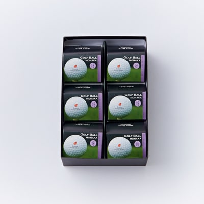 ゴルフボールもなか　6ヶ入り　ゴルフコンペの景品やゴルフ好きな方へのご贈答にもオススメです。【1647291】
