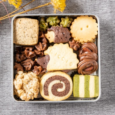 幸せを運ぶハリネズミクッキー缶*発酵バターと米油使用*【1668018】