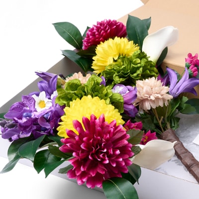 アート創作仏花兼用墓花(1対)2本組【1543846】