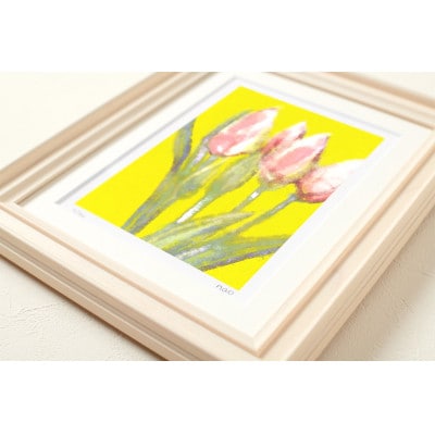 イラスト作家「菜生」アートフレーム〈チューリップG〉花【1675714】