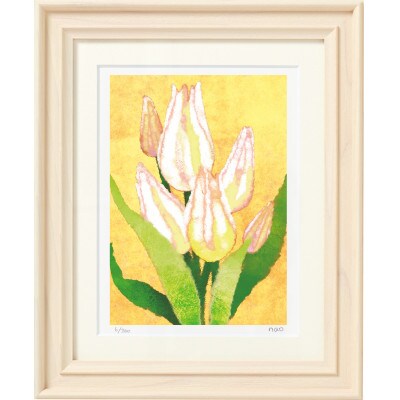 イラスト作家「菜生」アートフレーム〈チューリップC〉花【1675710】