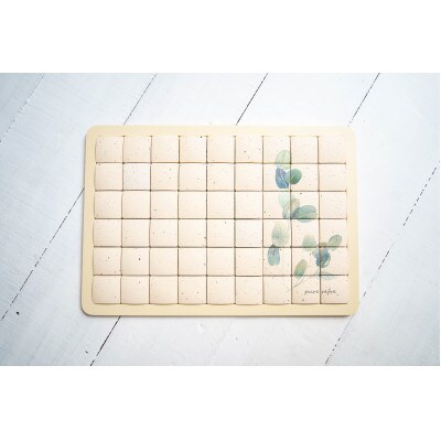 珪藻土タイルバスマット Mサイズユーカリ【1277171】